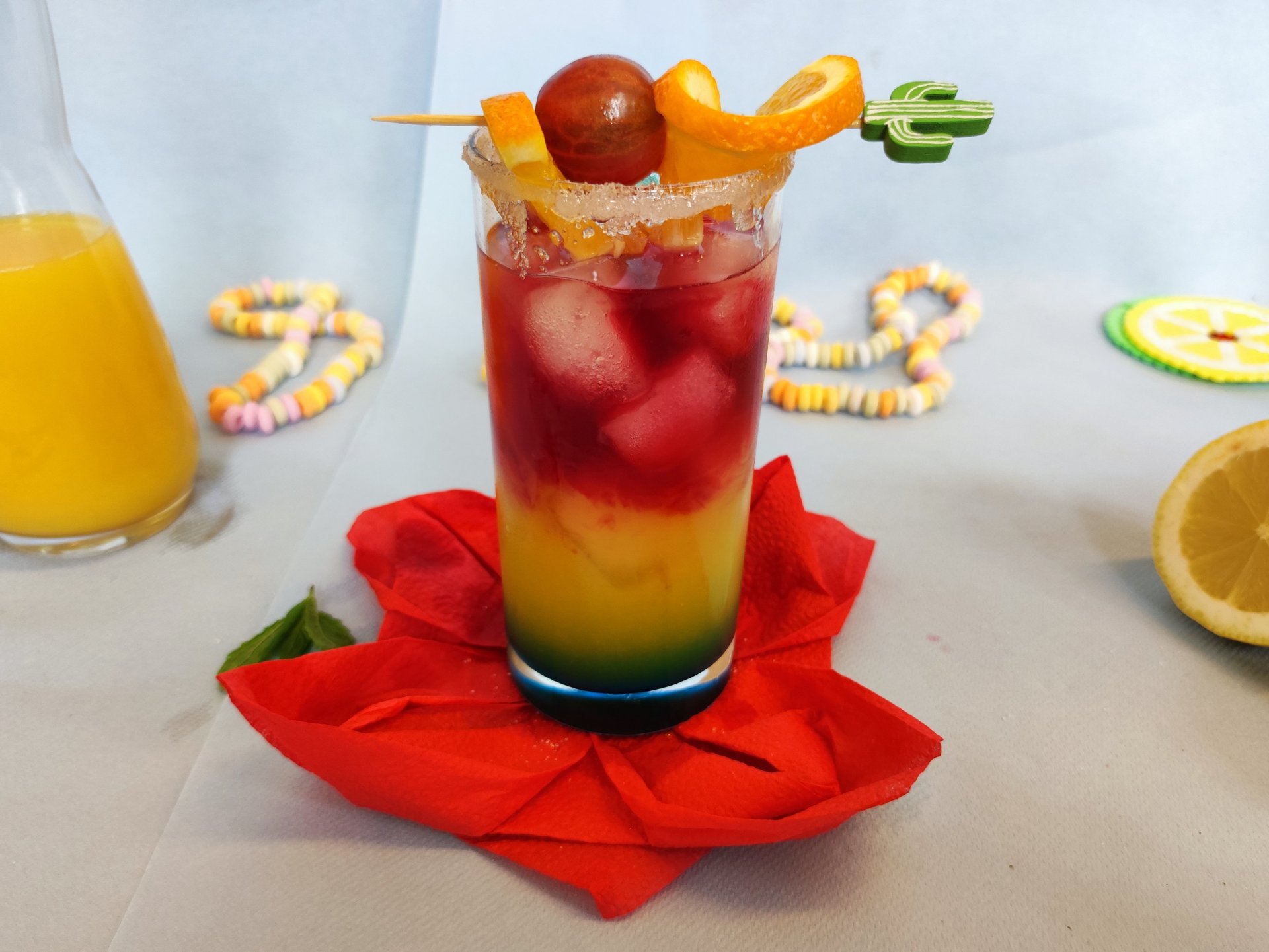 Regenbogencocktail