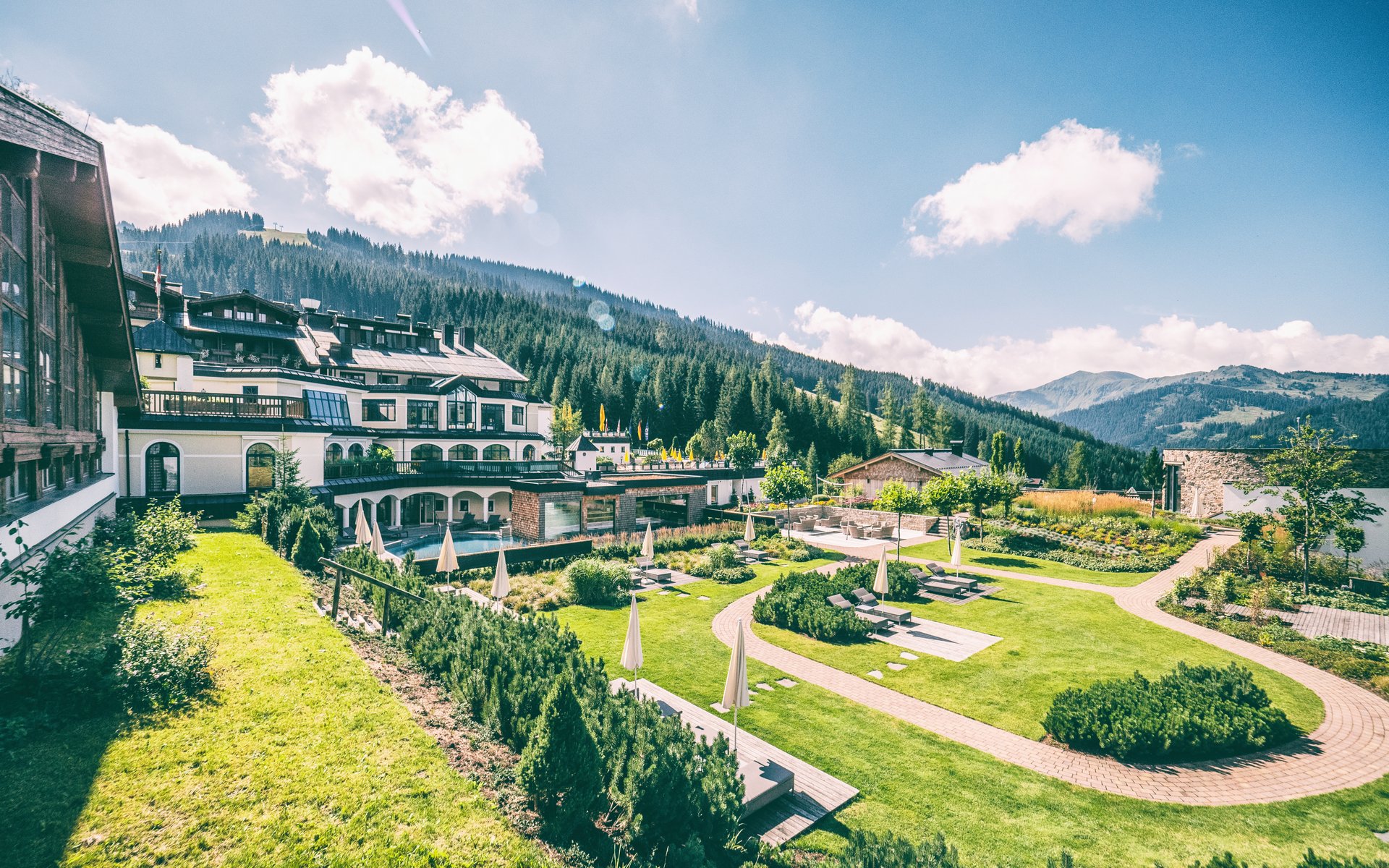 Ausgelände von Resort "Übergossene Alm"