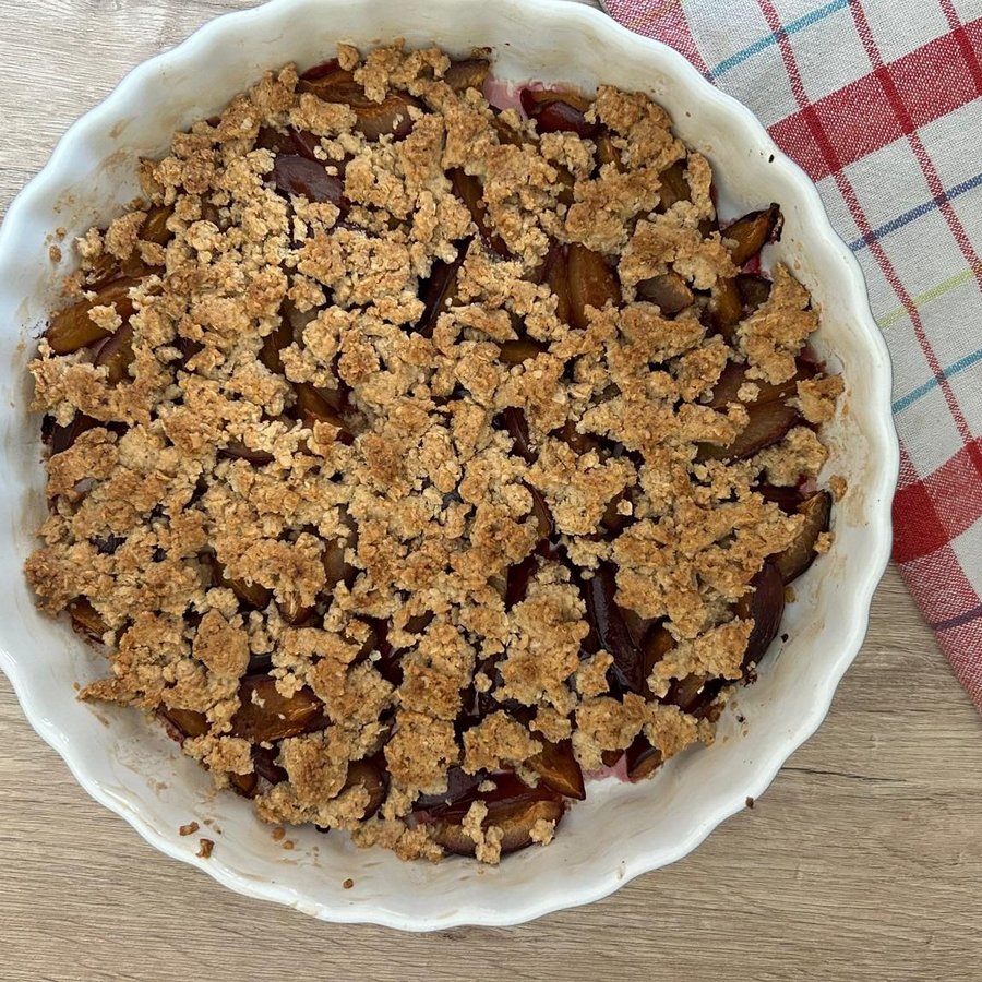 Rezept-Tipp: Zwetschken Crumble