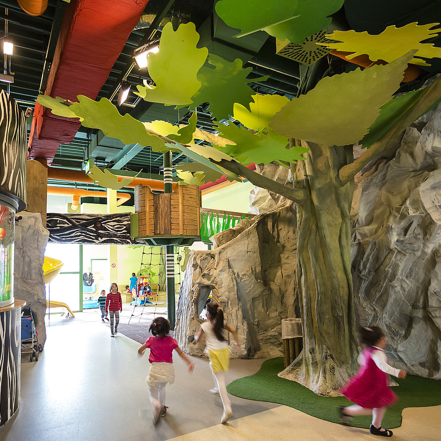 Dschungelwelt Abenteuerspielplatz im Messepark Dornbirn